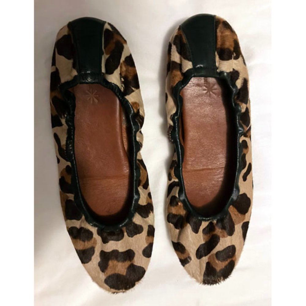 Isabel Marant Etoile Leopard Ponyhair Ballet Flats Fits Size 8